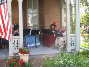 Flutes on the front porch